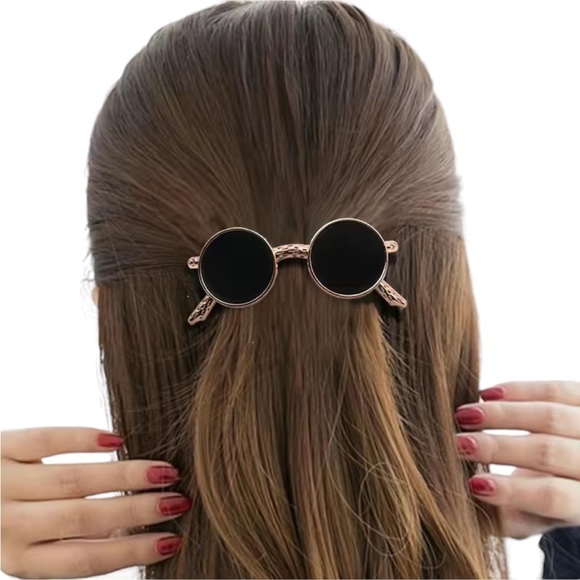 Rose Gold Sunglasses Hair Barrette Accessory - Picture 1 of 5
